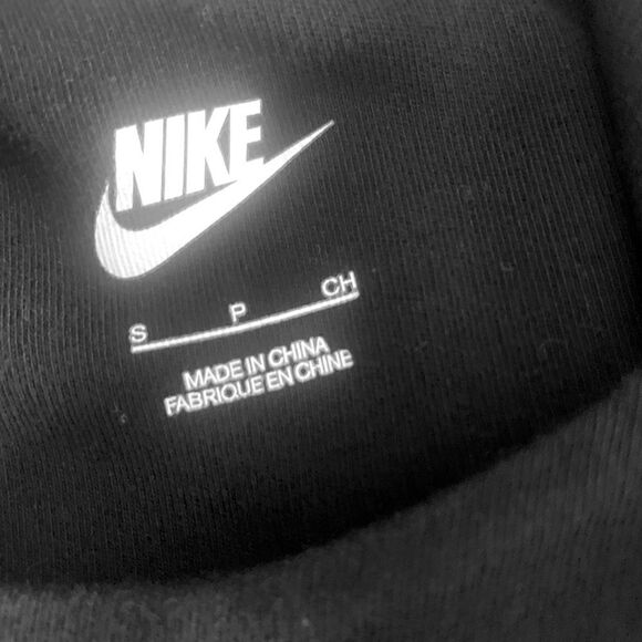 Nike Silver Sparkle Logo Sweatshirt Size Small - Picture 9 of 10